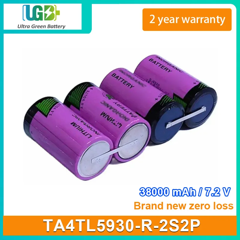 UGB New Battery For TADIRAN TL-5930 TA4TL5930-R-2S2P Battery 38000mAh 7.2V