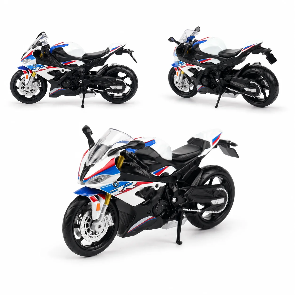 RMZCiTY 1:18 BMW Honda Kawasaki Honda Yamaha Spielzeug-Motorrad Druckguss-Miniaturmodell 1/18 Ausstellungsstück Sammlerstück Geschenk Freund – Detail 7