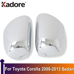 For Toyota Corolla 2009 2010 2011 2012 2013 Sedan Chromed Side Door Rearview Mirror Cover Trims Car Accessories