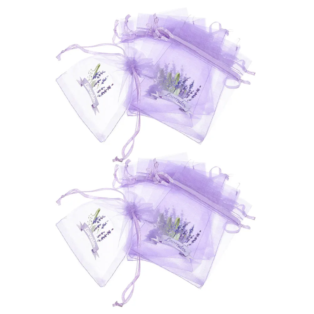 

20Pcs Empty Lavender Bags Drawstring Mesh Sachets Gauze Pouches Clear Party Favor Gift Storage Gauze Bag Sachets Bags