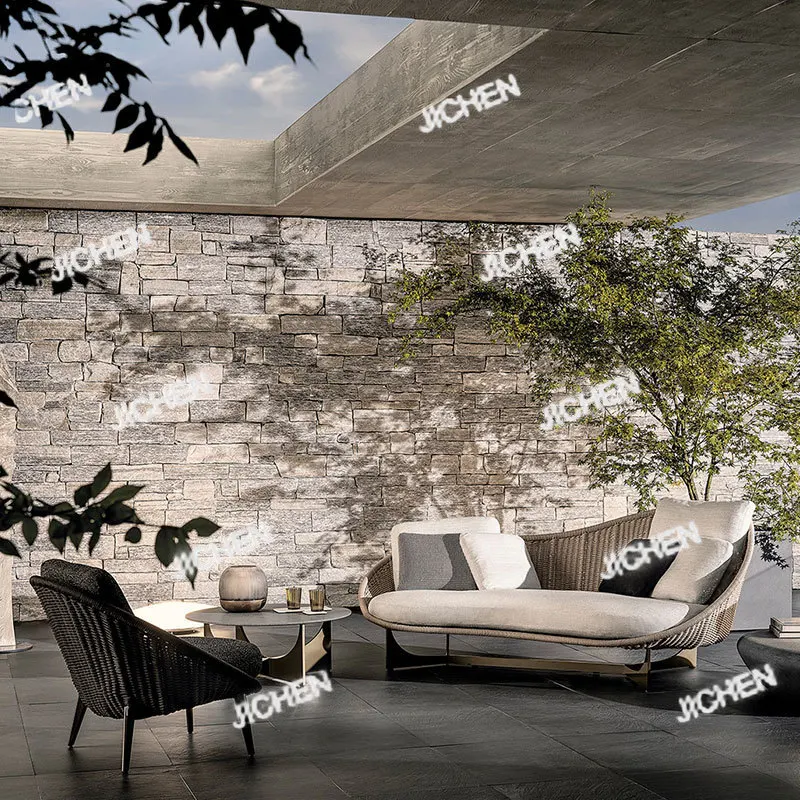 

Уличный диван, балкон, двор, диван для отдыха, кресло, дизайнерская вилла, садовая мебель из ротанга под открытым небом