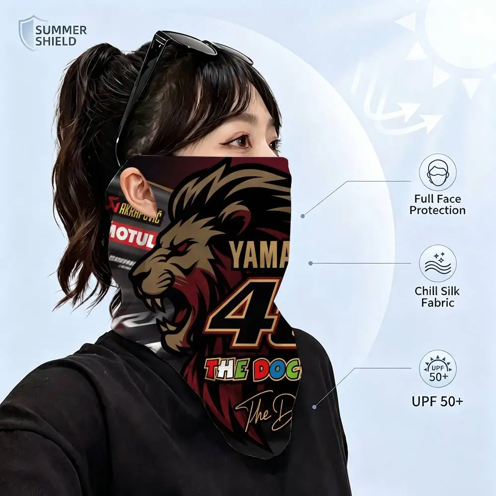 FOR YAMAHA UPF50+ Ice Silk Neck Gaiter Full Face Mask Cycling Motorcycle Fishing Breathable Sun Protection Face Cover