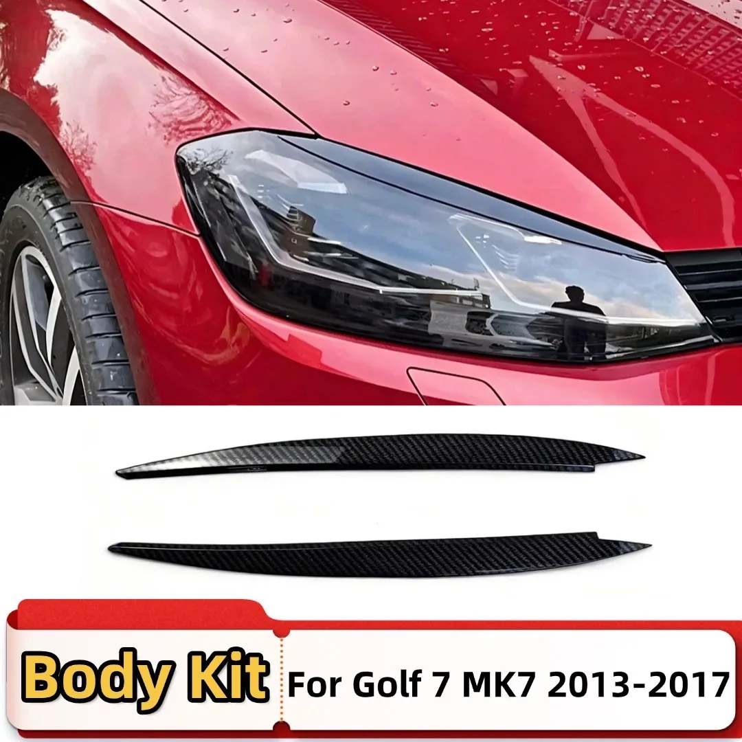 

2 шт., накладка на фару для бровей и век для Golf 7 VII GTI GTD R MK7, комплект тюнинга, декоративный аксессуар для внешней модификации