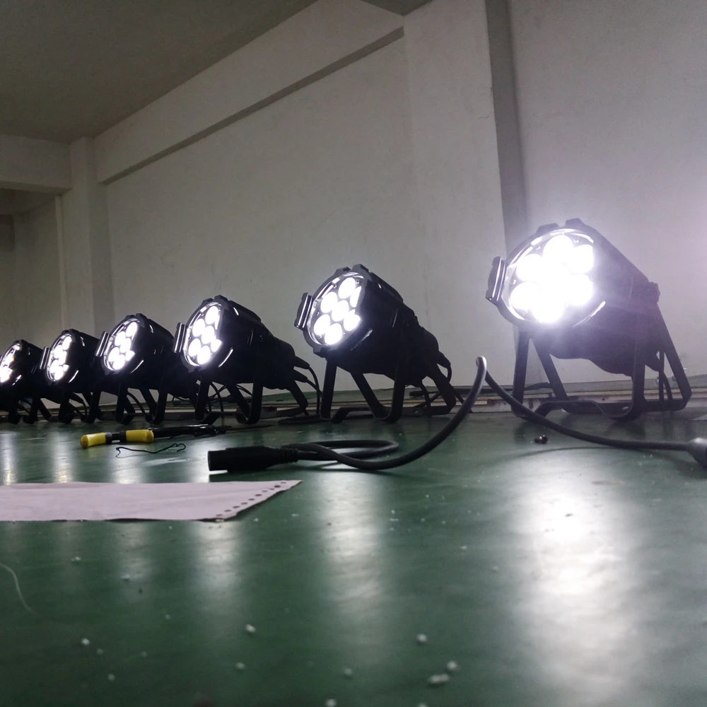 Imagem -05 - Mini Alumínio Led Par Luz 7x12w Dmx512rgbw 4in Preço Barato 90v240v Alta Qualidade