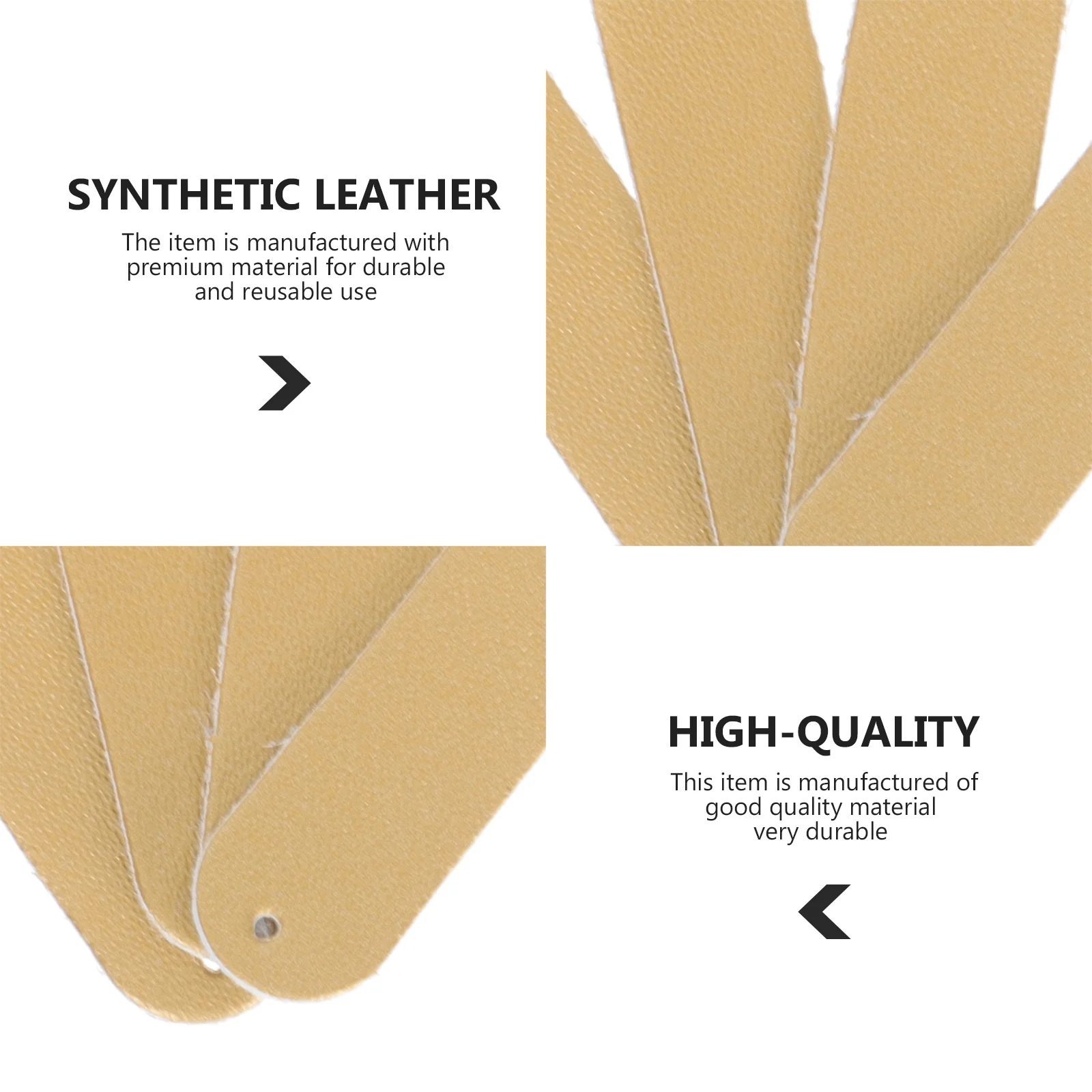 

100Pcs PU Tag DIY Handmade Clothing Labels Blank Sewing Tags Apparel Accessories Tag Clothing DIY Label