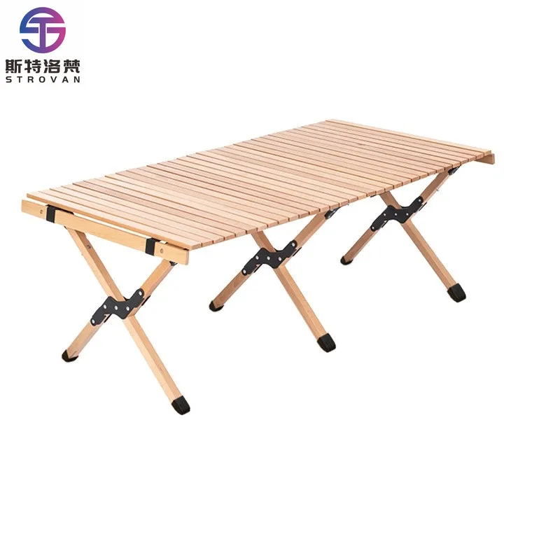 

Outdoor Folding Table Camping Wooden Table Family BBQ Desk Garden Party Table Travel Hiking Outdoor Furniture