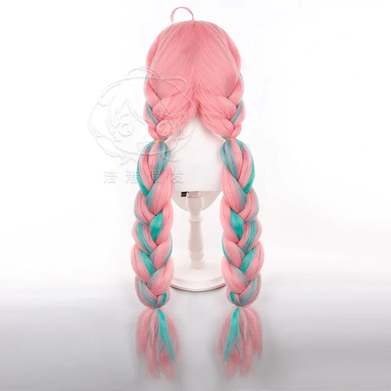 Game Varesa Synthetisch Haar Varesa Cosplay Kant 100Cm Gradiënt Dubbele Paardenstaart voor Vrouwen Party Rollenspel Pruik Accessoire ﻿