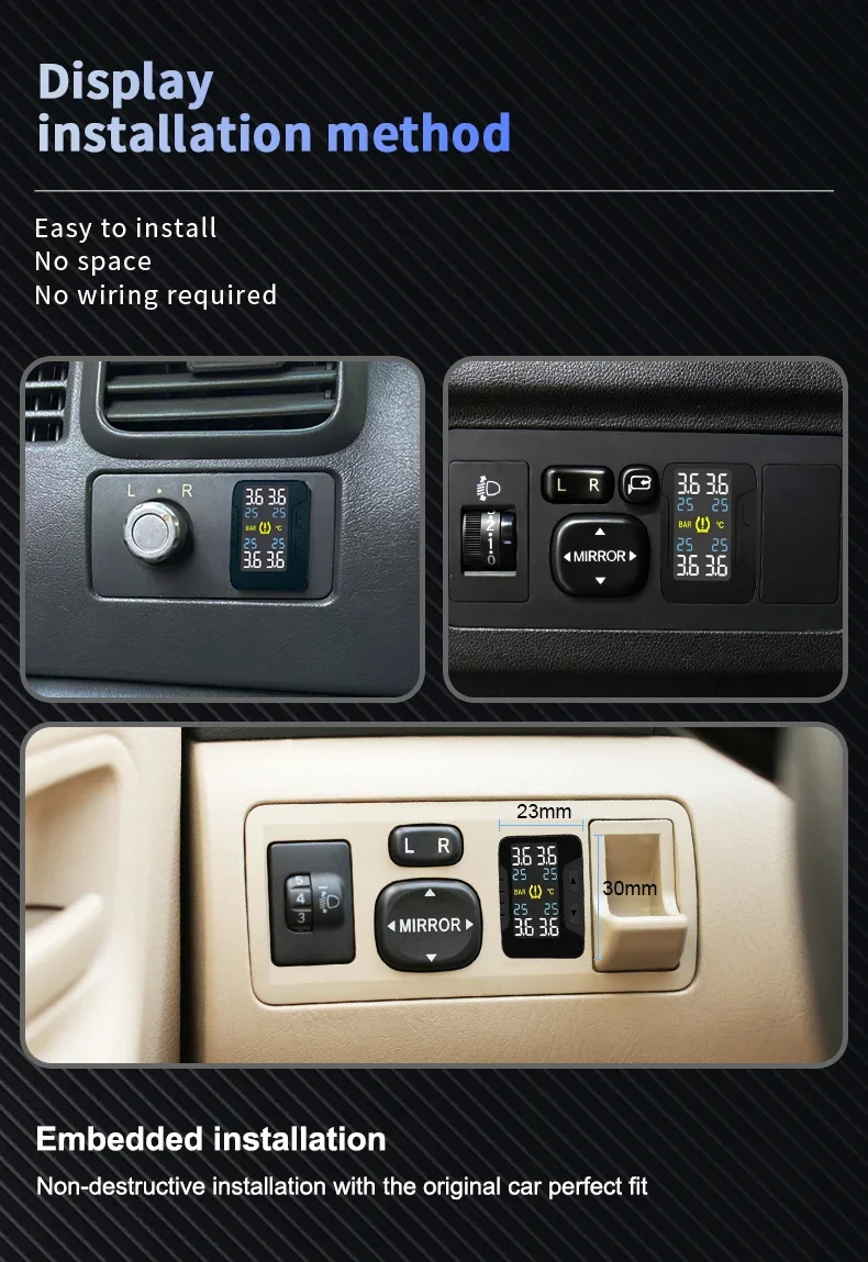 CAREUD 912HWF لـ SYLPHY QASHQAI VENUCIA أجهزة استشعار لاسلكية للسيارات مراقبة ضغط الإطارات أجهزة الإنذار الاستشعار الخارجي عامل TPMS #5