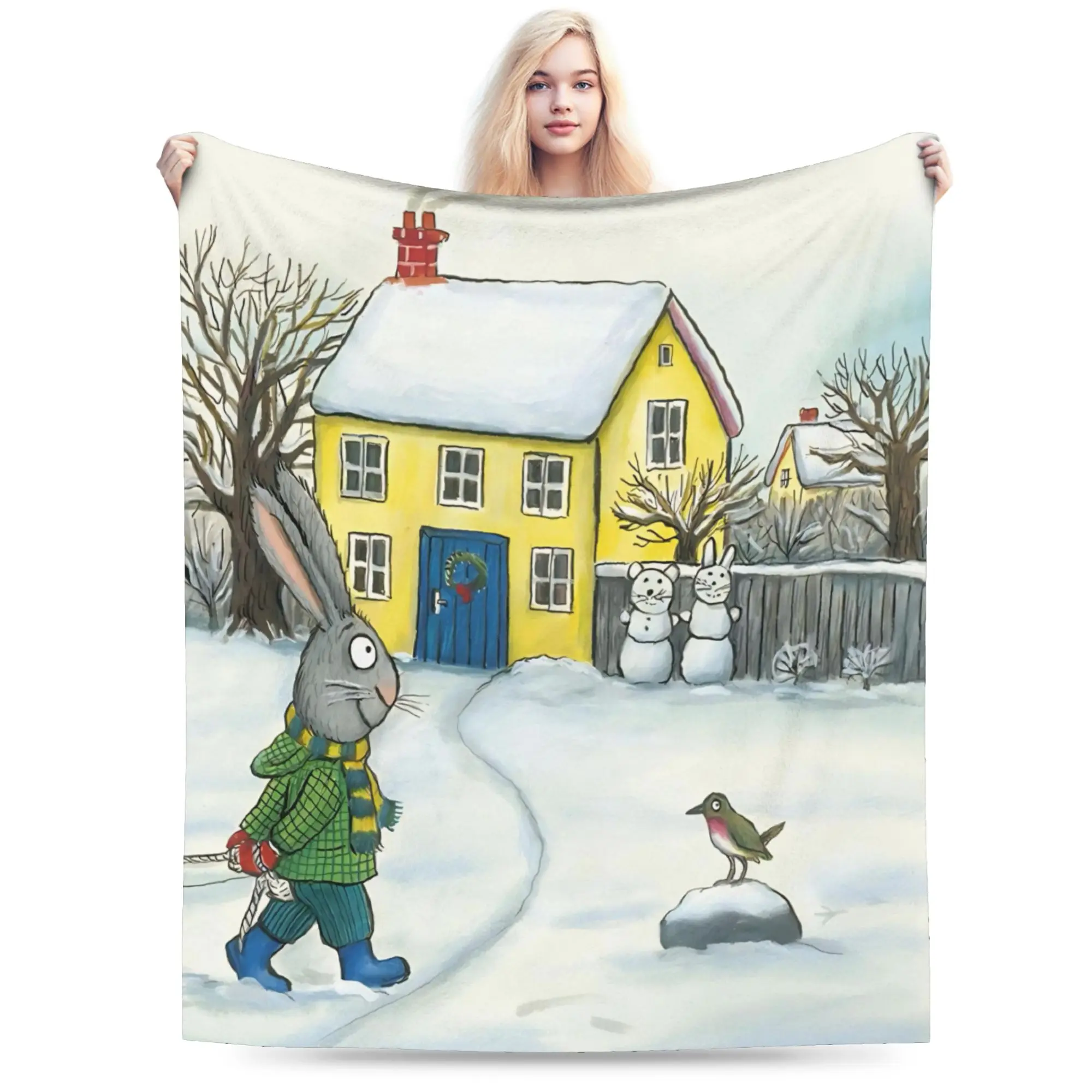 Stylish Pips Posys Blankets Lightweight Thin Coral Fleece Plush  Comfortable Throw Blanket Machine Washable