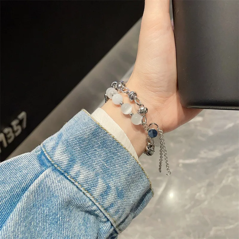 Fashion Beaded Bracelet for Xiaomi Mi Band 8 7 6 5 4 3 Women Jewelry Wristband for Mi Band 6 7 Pro Replacement Strap Adjustable