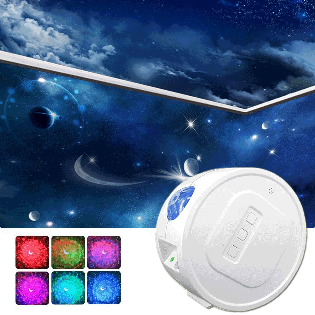 Smart Starry Sky Projector Galaxy Projector Star Projector Light Colorful Nebula Cloud Laser Night Light For Home KTV Party Lamp