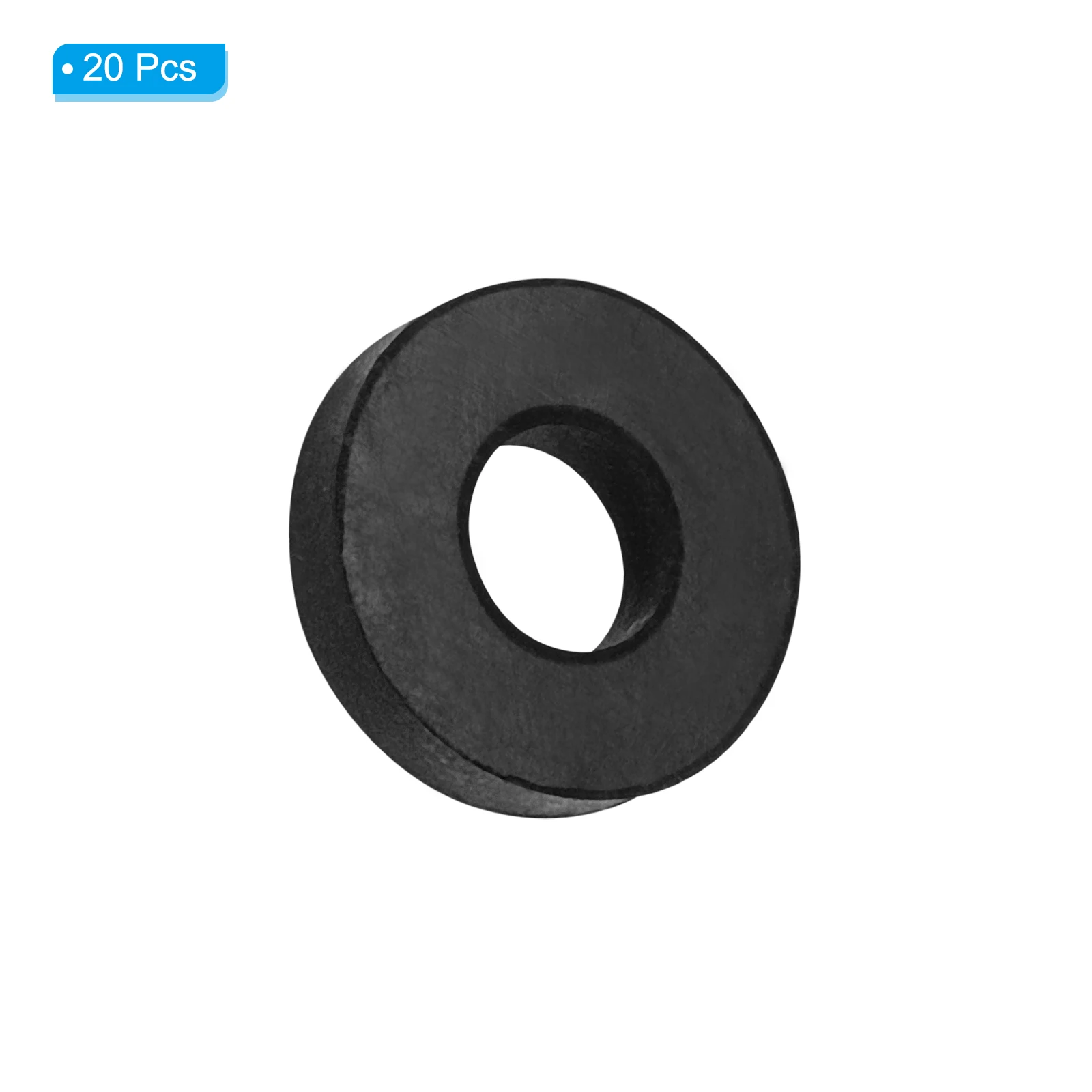 20/40/60Pcs Flat Rubber Washers Multi Purpose Spacer Rubber Bushings Anti Vibration Washers for Bolts Screws Home Car Appliances