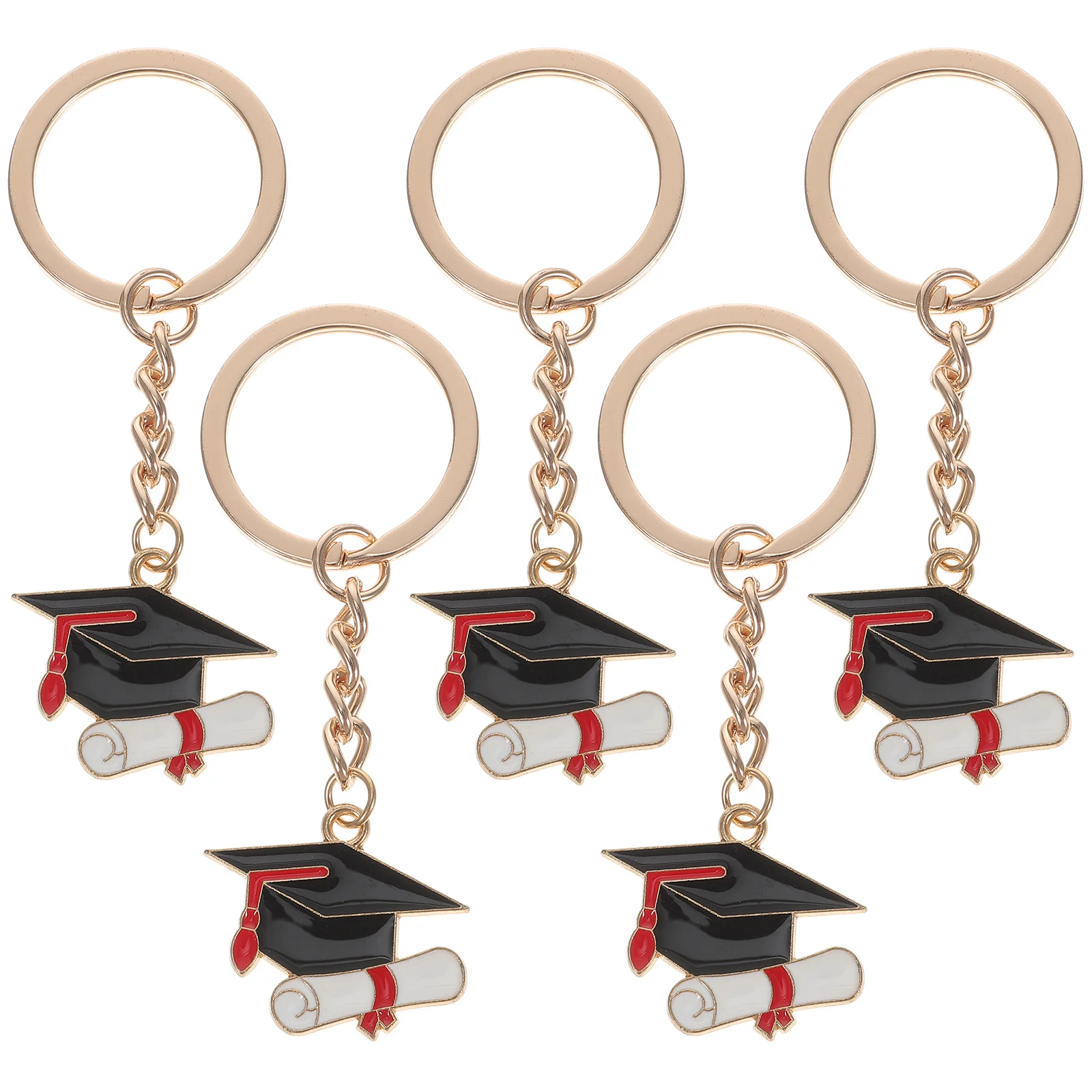 5 Pcs Key Chain Grad 2023 Keychain Chains for Car Keys Charm Fob Bag Pendant Graduate Gift Student Graduation Souvenir Keyrings