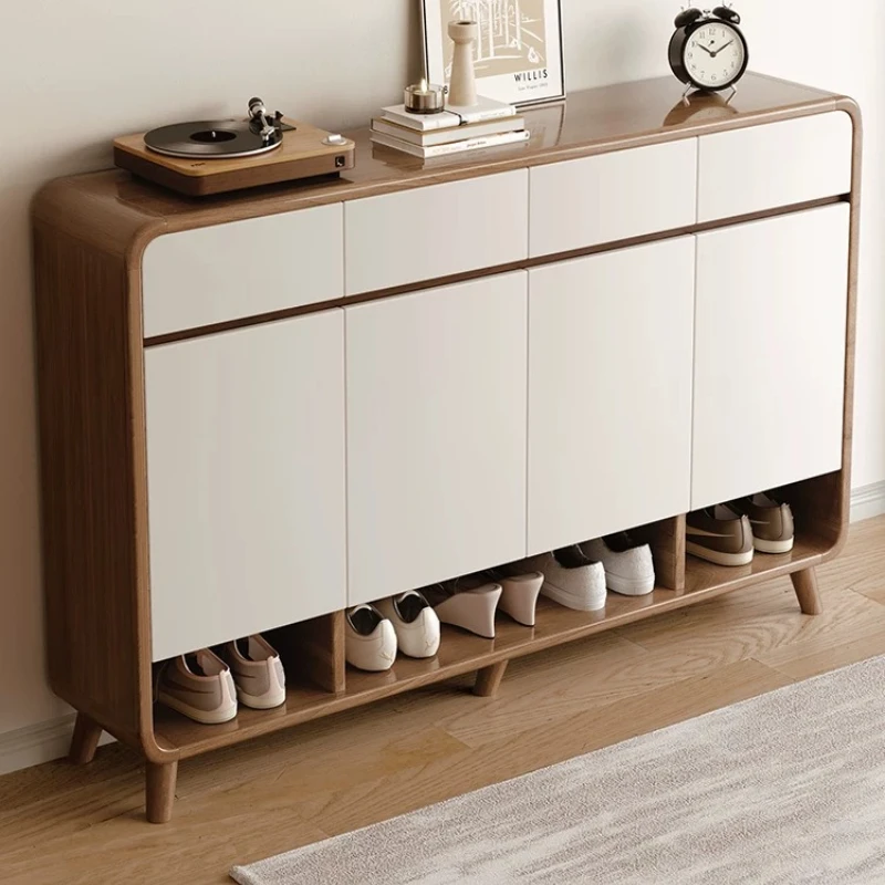 Luxury Space Saving Shoes Cabinets Wood Salon Hidden Closet Shoes Cabinets Rack Corner Szafka Na Buty Furniture Living Room