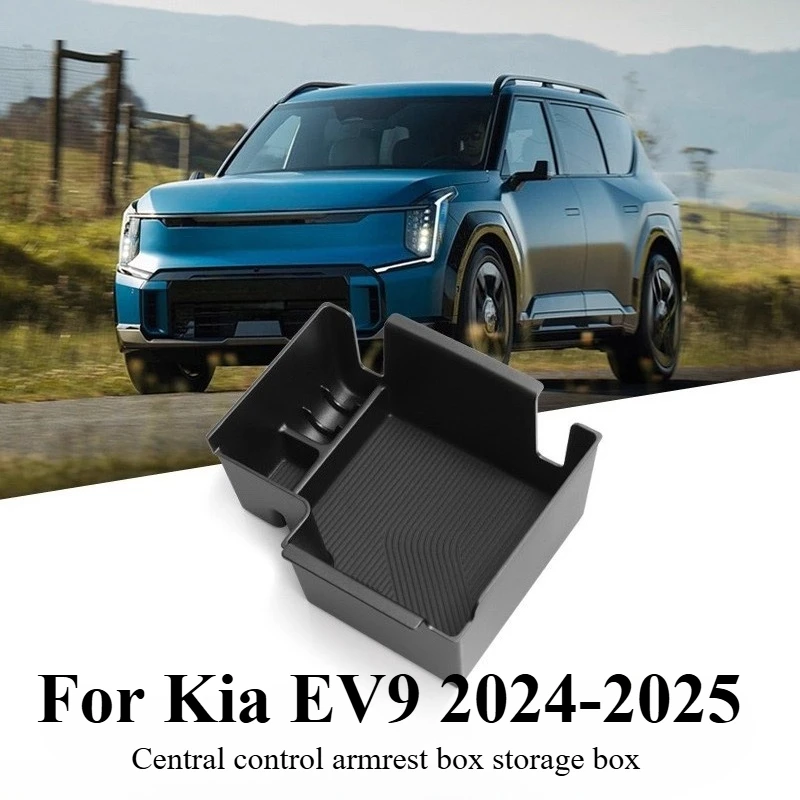 

For Kia EV9 2024 2025 Central Control Armrest Box Storage Box Car Storage Tray Center Console Storage