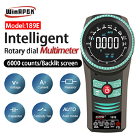 WINAPEX 189C/D/E Portable Rotary Dial Digital Multimeter AC DC Voltage Current Tester NCV Diode Capacitance Resistance Meter