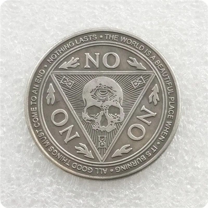 YES Or NO Craft Coin, Collectible Divination Decision, Flip Coin, Commemorative Coin, Skull Coin, DIY Gift Toy.