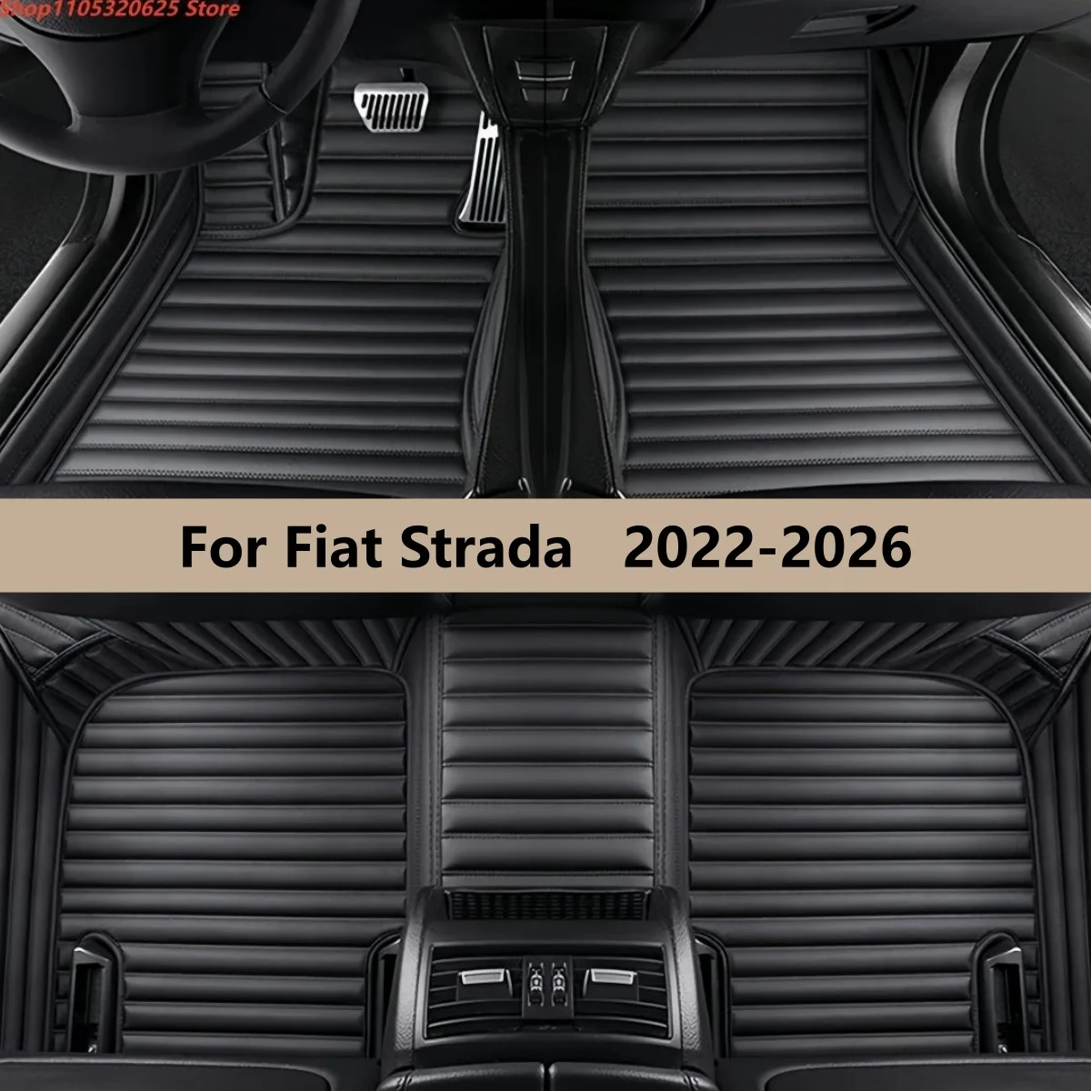 

Автомобильные коврики для Fiat Strada 2022-2026: кожаные, водонепроницаемые, противоскользящие, для салона автомобиля