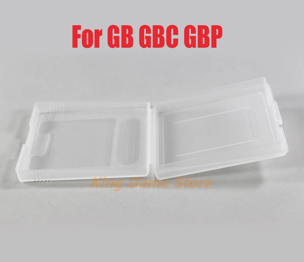 2 шт./лот для GB GBC GBP GBA SP, прозрачные пластиковые чехлы для картриджей, коробка для хранения, защитный держатель, пылезащитный чехол для GBA
