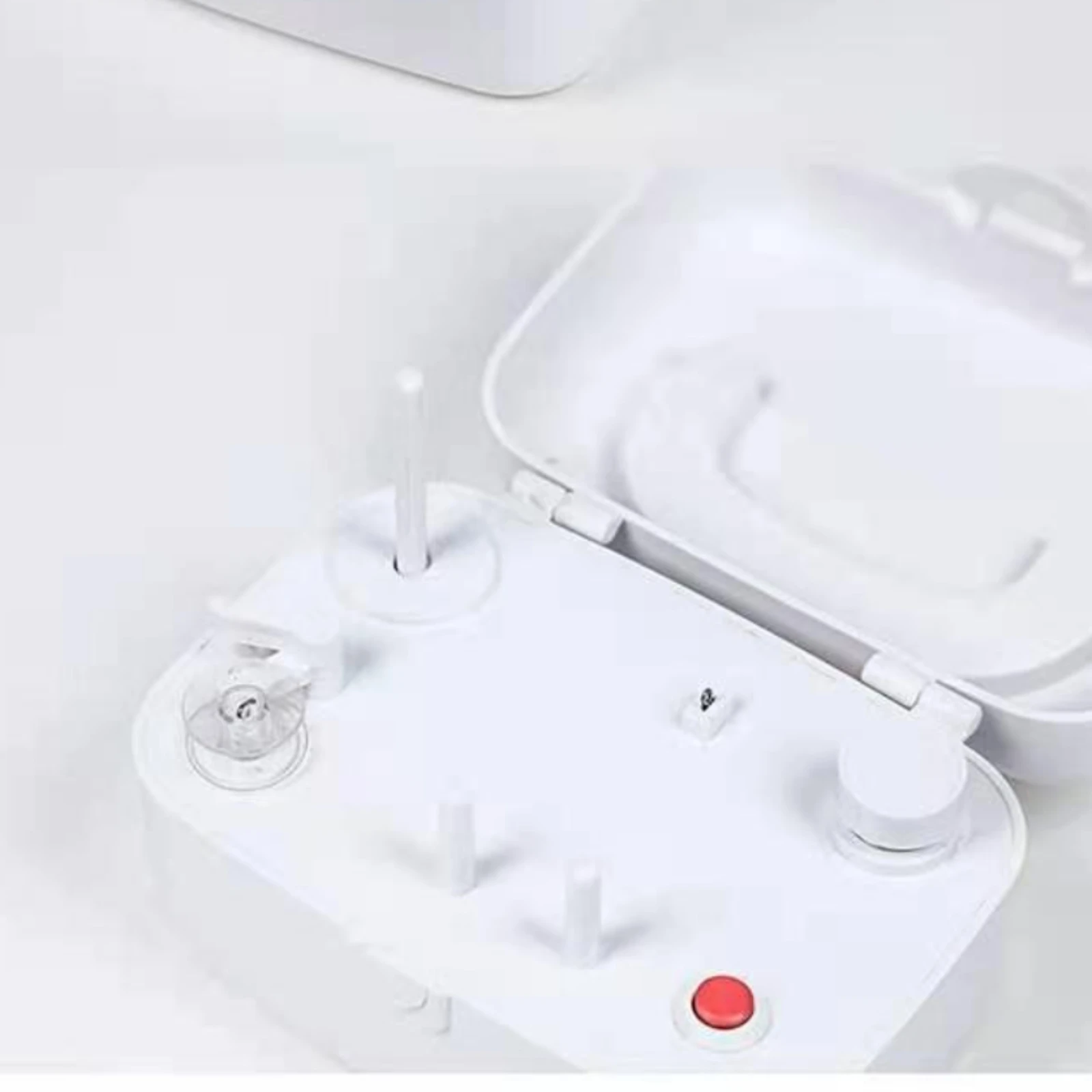 

Electric Bobbin Winder Compact Thread Winding Machine Bobbin Winding Machine Transparent Cover Spool Winder Multiple Holders