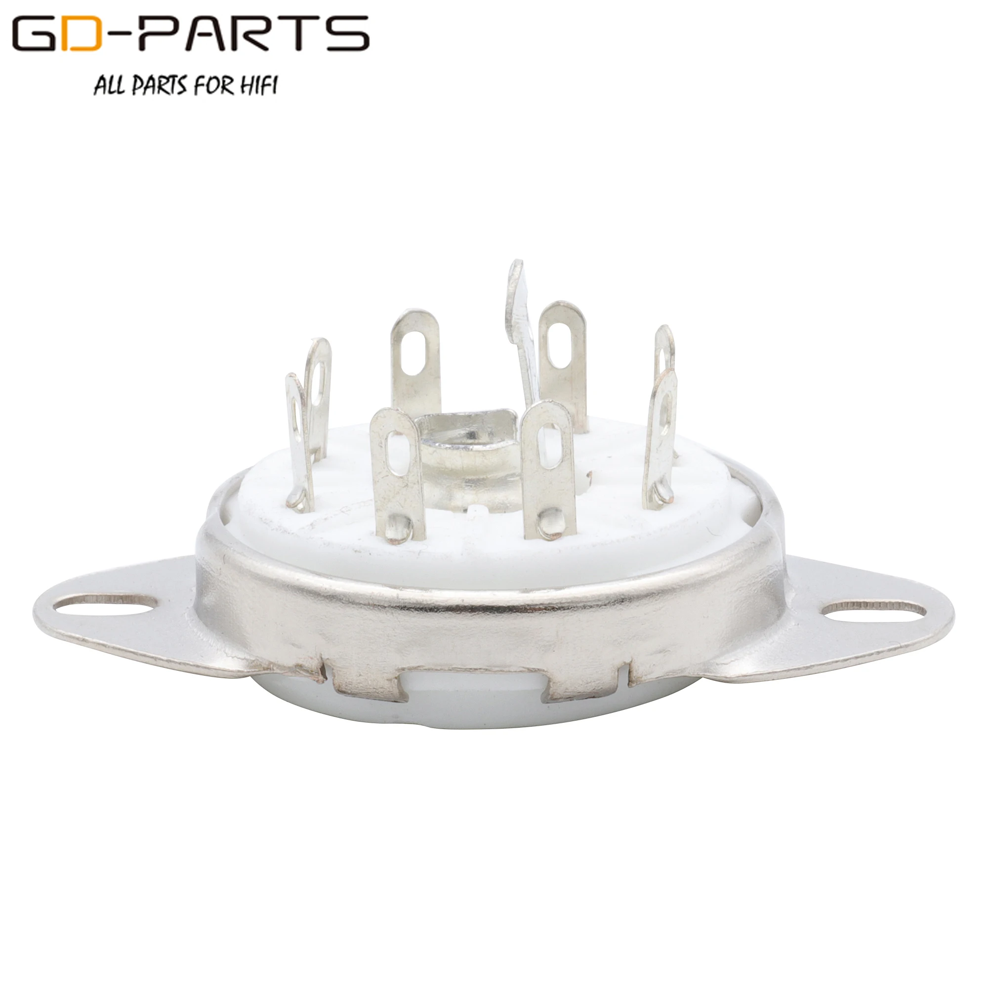 Enchufes de tubo de cerámica Loctal, 8 pines, B8G, para 5B254, 4P1S, 7N7, C3G, chasis inferior, montaje PCB chapado en oro, 10 Uds.