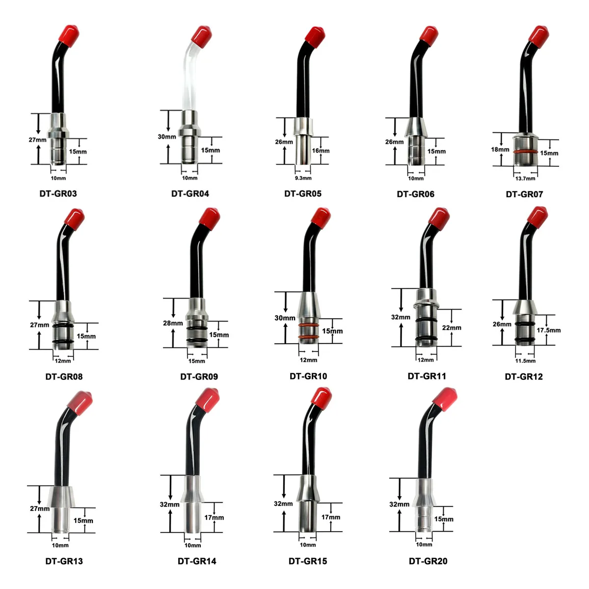 Many Types Dental Universal Optical Fiber Guide Rod Tips LED Curing Light Replacement Fit Cordless Curing Lamp LED UV Glasses