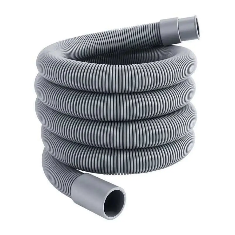 PVC Washing Machine Drain Hose Thickened Wall Leak Resistant Drain Hose Extension Bendable Flexible Corrugated
