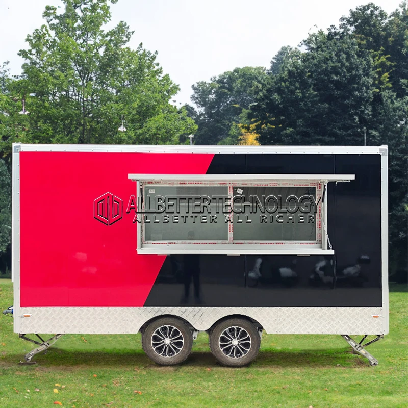 

Allbetter Mobile BBQ Pizza Street Catering Концессионный прицеп Полностью оборудованный прицеп для пищевых грузовиков с полной кухней на продажу