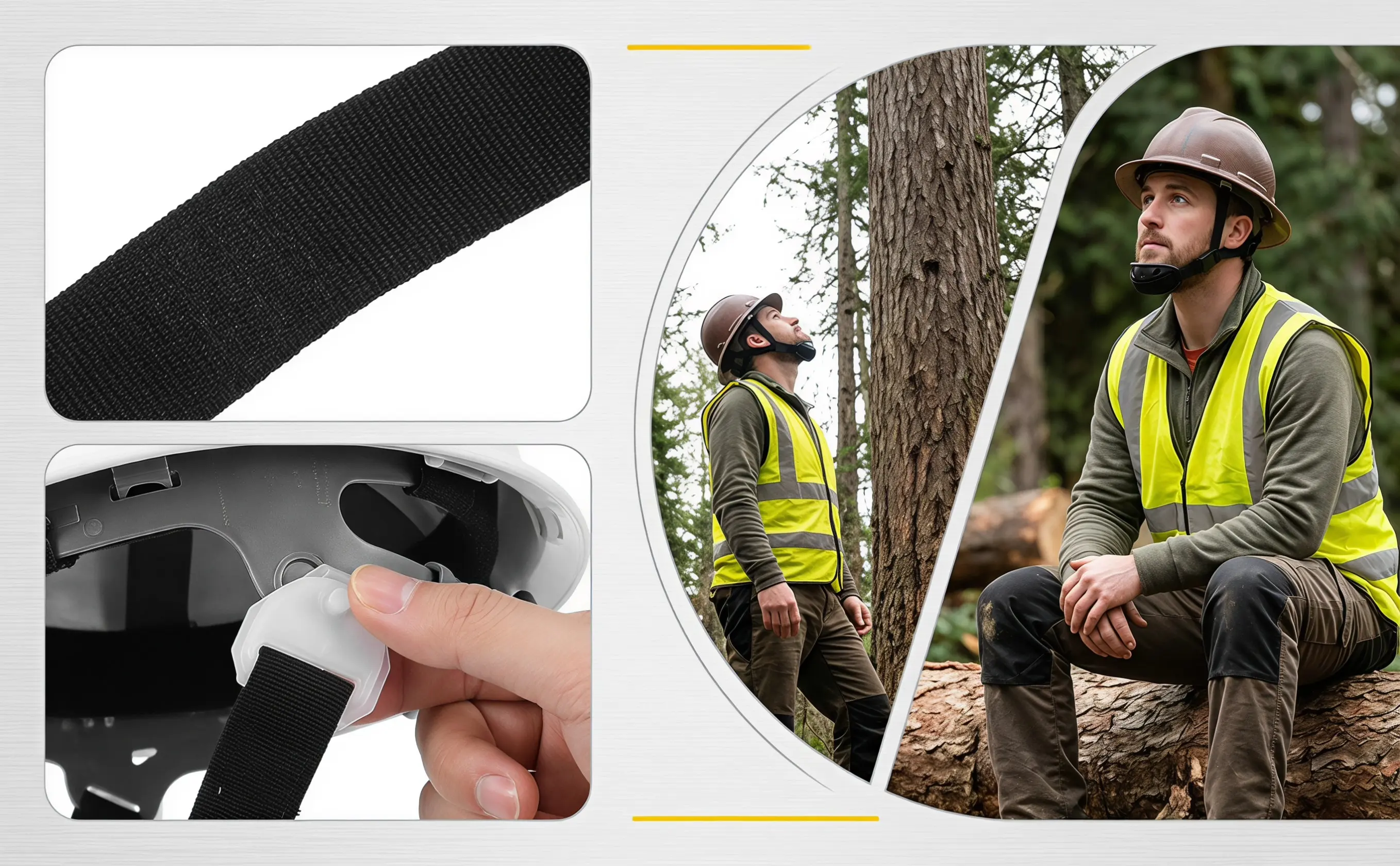 Universal Chin Strap for Hard Hat Chin Strap Adjustable Safety Construction Site Use Comfortable Skin-Friendly