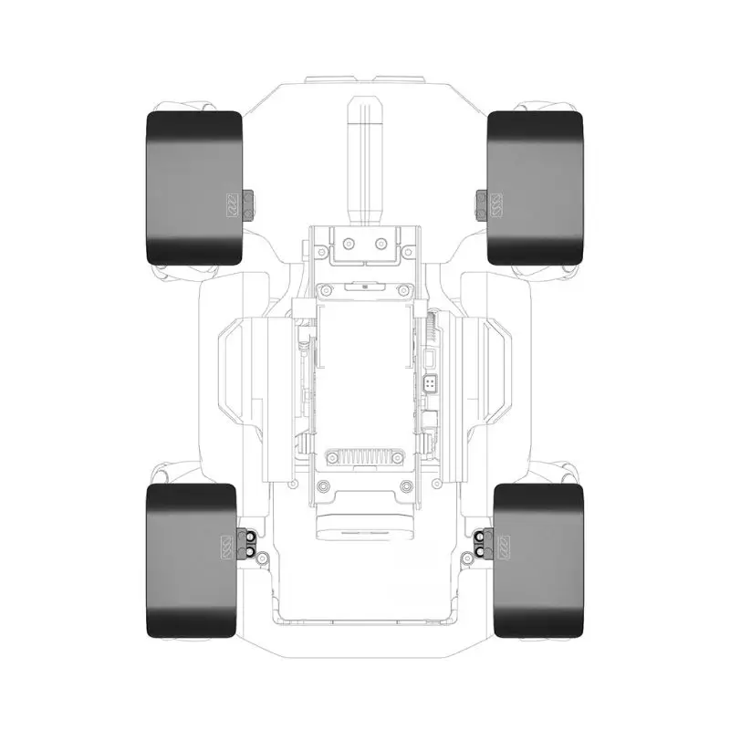 Collision Prevention Frame Front Rear Bumper Protective Wheel Fender Kit for Robomaster S1 Educational Robot Accessories