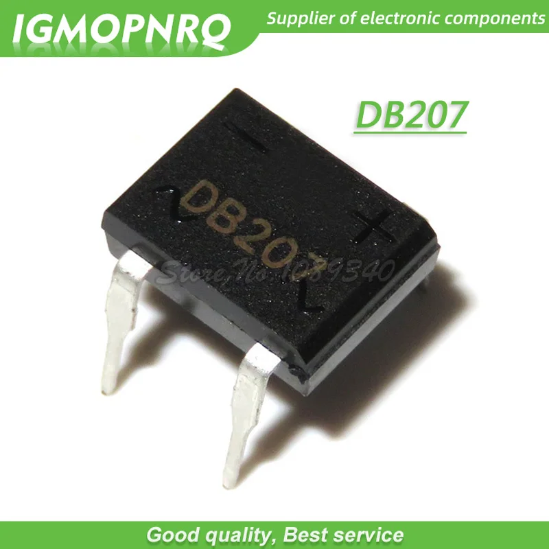 50PCS DB207 DIP B207 DIP4 Bridge Rectifiers 1000V 2A IGMOPNRQ