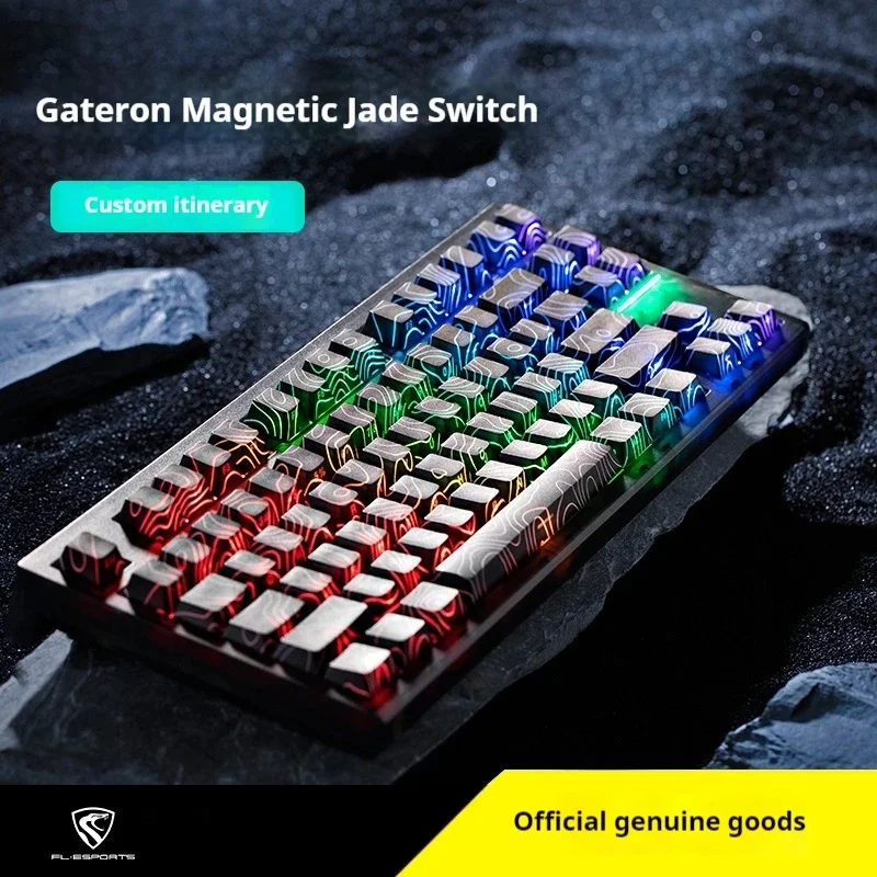 FL·Esports FL750HE Magnetic Switch Mechanical Keyboard 8K Low Latency Hot Swap Zero Dead Zone Custom E-sports Gaming Keyboard