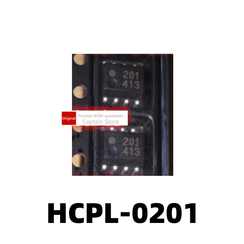 

5PCS HCPL0201 HCPL-0201-000E optocoupler 0201 201 DC input logic gate output SOP8