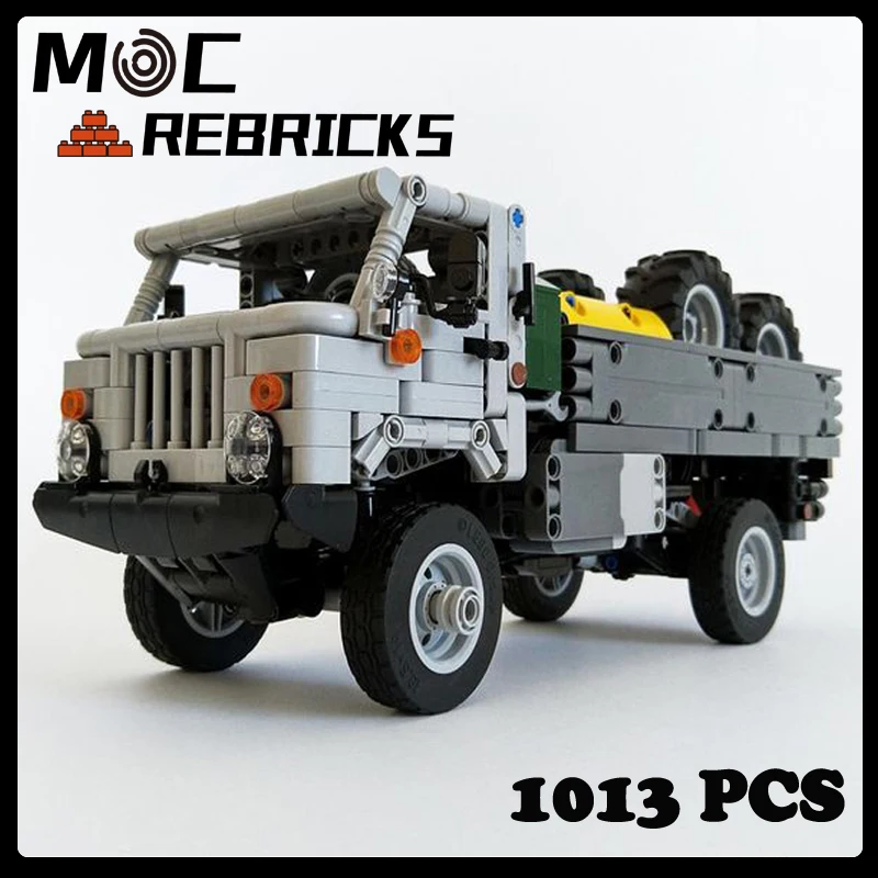 

MOC Cars Series Off-Road Truck Gaz 66 4x4 RC Model DIY Assembling Bricks Building Blocks Boys Puzzle Toy Kids Xmas Creative Gift