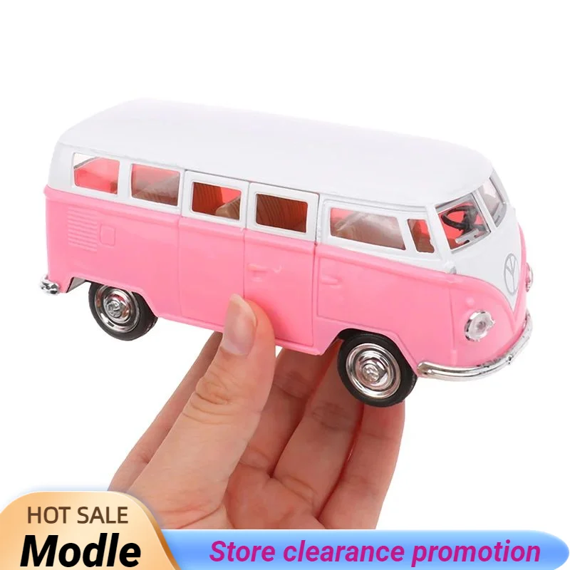 2023 New 1:32 Bus Alloy Diecasts Toy Pull Back Car Models Metal Vehicles Classical Buses Pull Back Collectable Toys For Decor