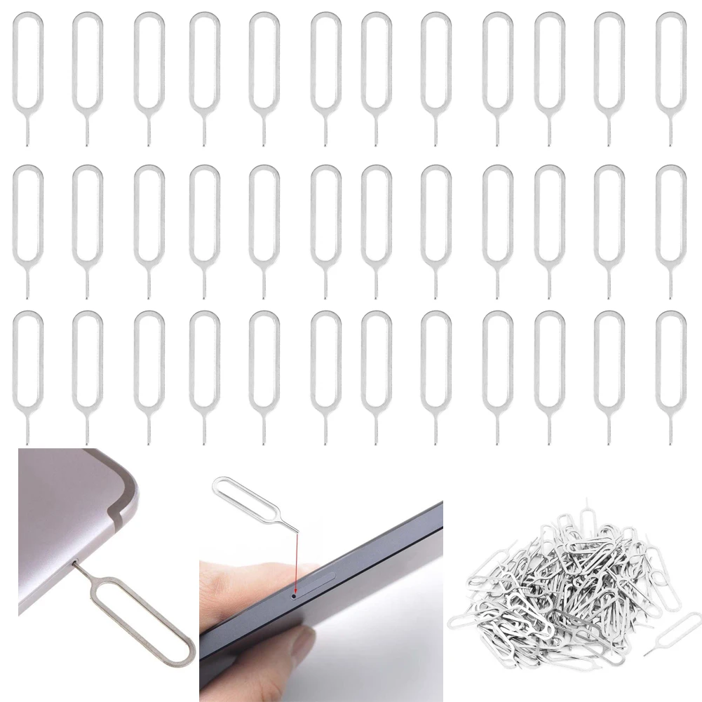 

Sim Card Remover Eject Pin Tool Universal Removal Needle Compatible For Iphone Samsung Xiaomi Huawei Card Opener Needle