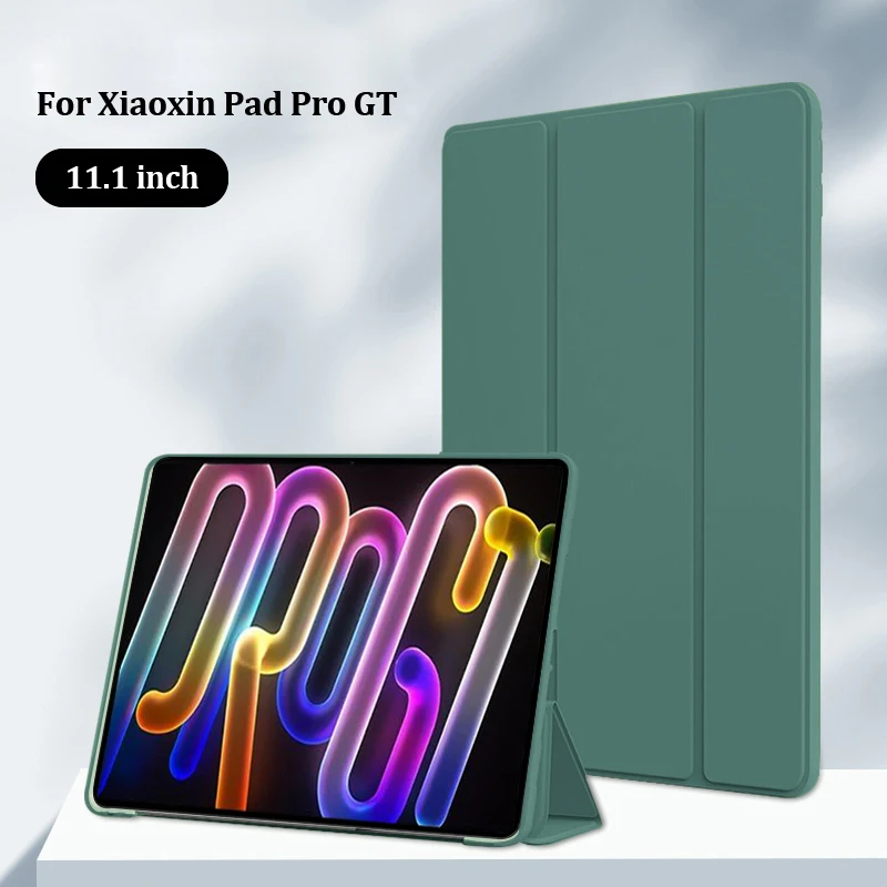 

For Lenovo Xiaoxin Pad Pro GT Case TB710FU Trifold PU Leaher Soft Back Stand Tablet Shell For Xiaoxin Pad Pro GT Case 11.1 inch