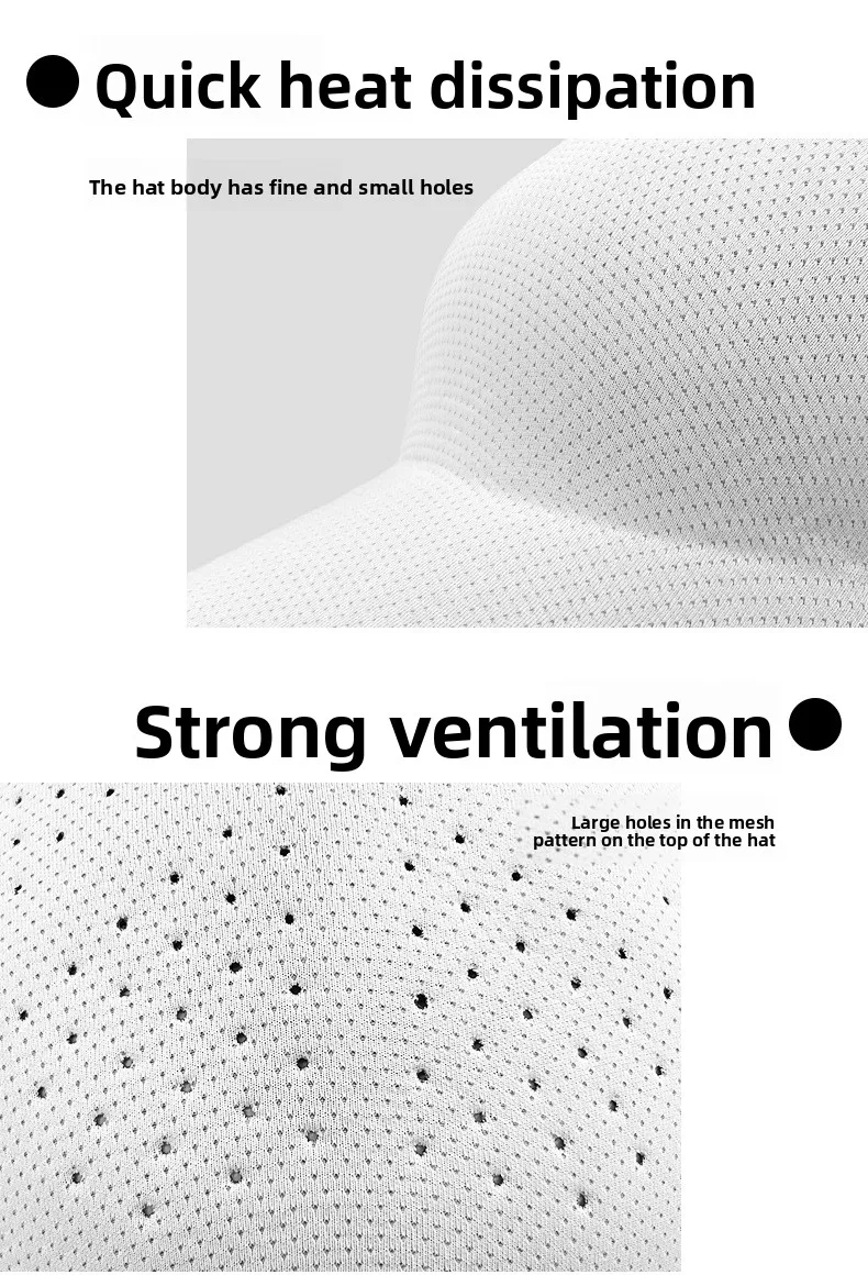 New Design Seamless Baseball Cap Quick Drying Packable Outdoor Hat Polyester Breathable Sports Hat