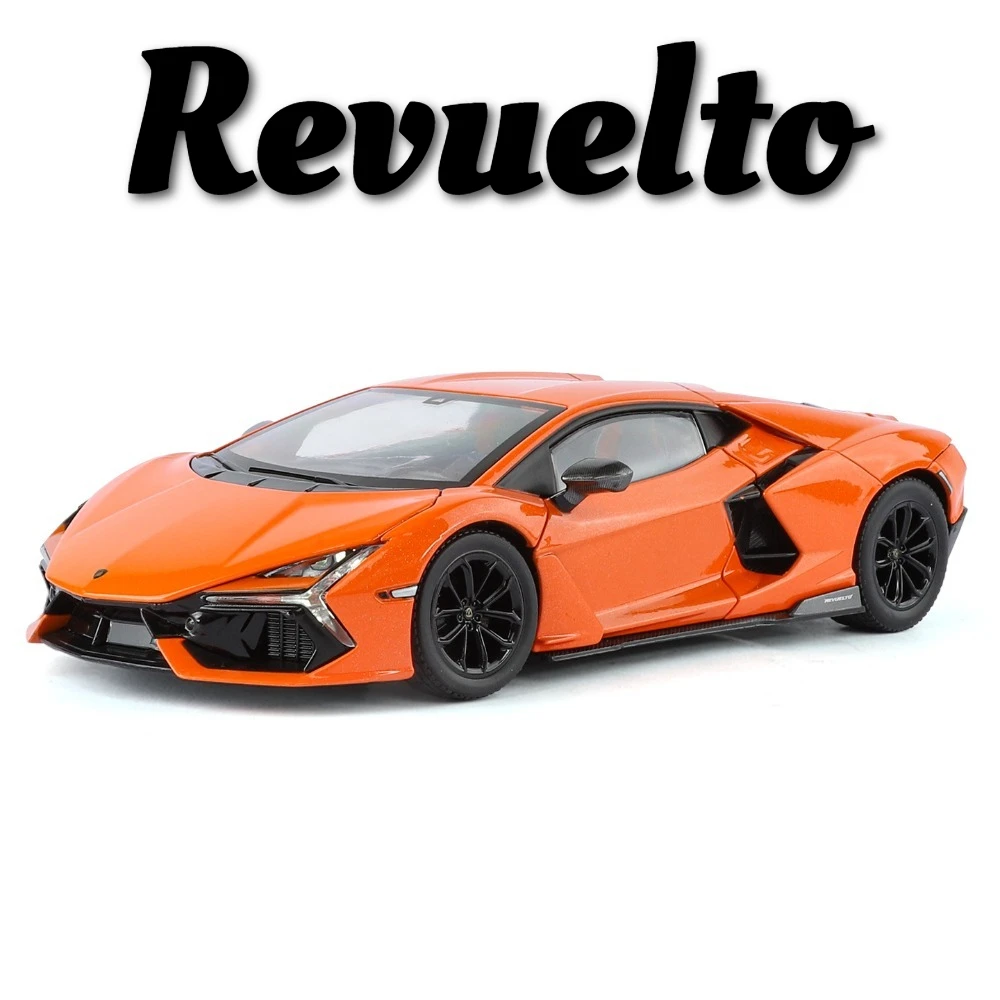 1:24 Revuelto URUS Car Model Toy Metal Diecast Sound Light Pull Back Doors Opened Vehicles Models Sound Light Kids Presents