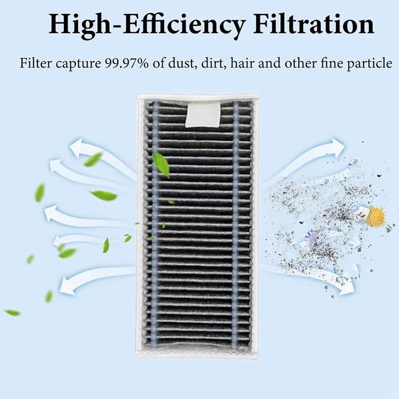 Juego de filtros y bolsa de polvo para cepillo Ecovacs Deebot X8 Pro Omni para Yeedi S1114, repuestos de aspiradora, 19 Uds.