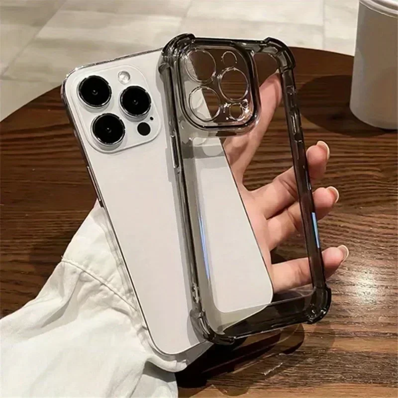 Premium Shockproof Clear Tpu Case For Iphone 15/14/13/12/11 Pro Max, Xr, Xs Max - Durable Transparent Bumper Cover