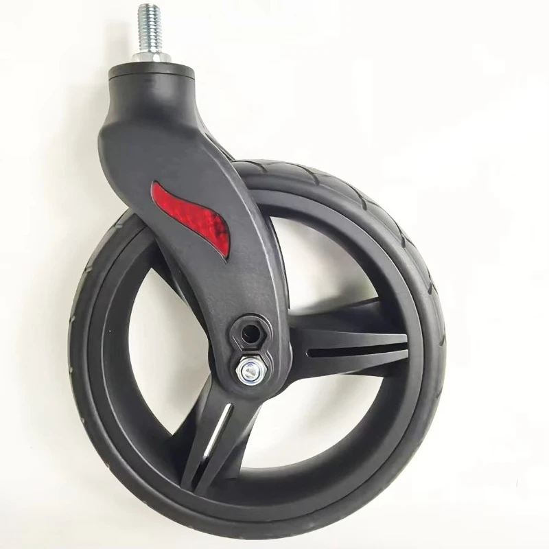 8 Inch Plastic Swivel Caster Wheel, Replacement Spare Part for Wheelchair & Rollator Walker