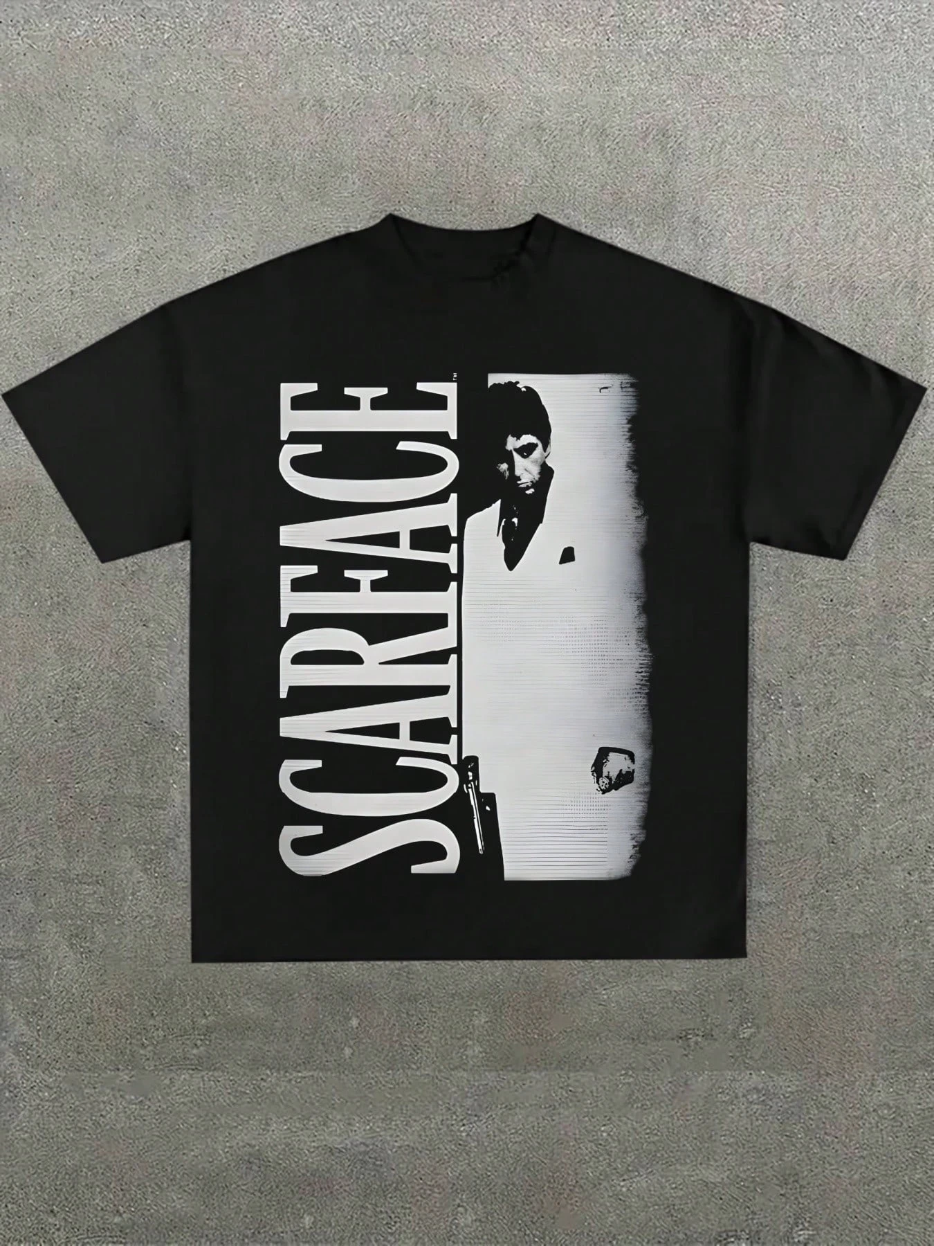 

Men's Scar Face Tony Montana Lots O Light Cotton Casual Printed T-Shirt Crew Neck Short Sleeve T-Shirt Gift Summer Unisex