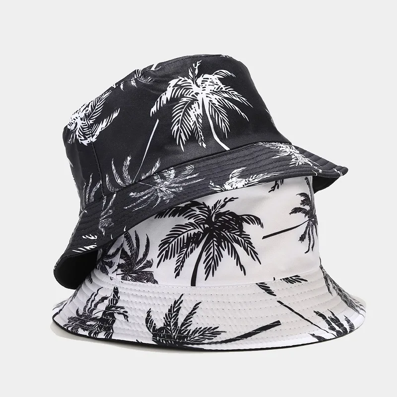 2024 Spring/Summer Suns-Protect Hat Bob Men’s Fashion Coco Print Bucket Hat Unisex Fisherman Hat Women’s Leisure Basin Cap