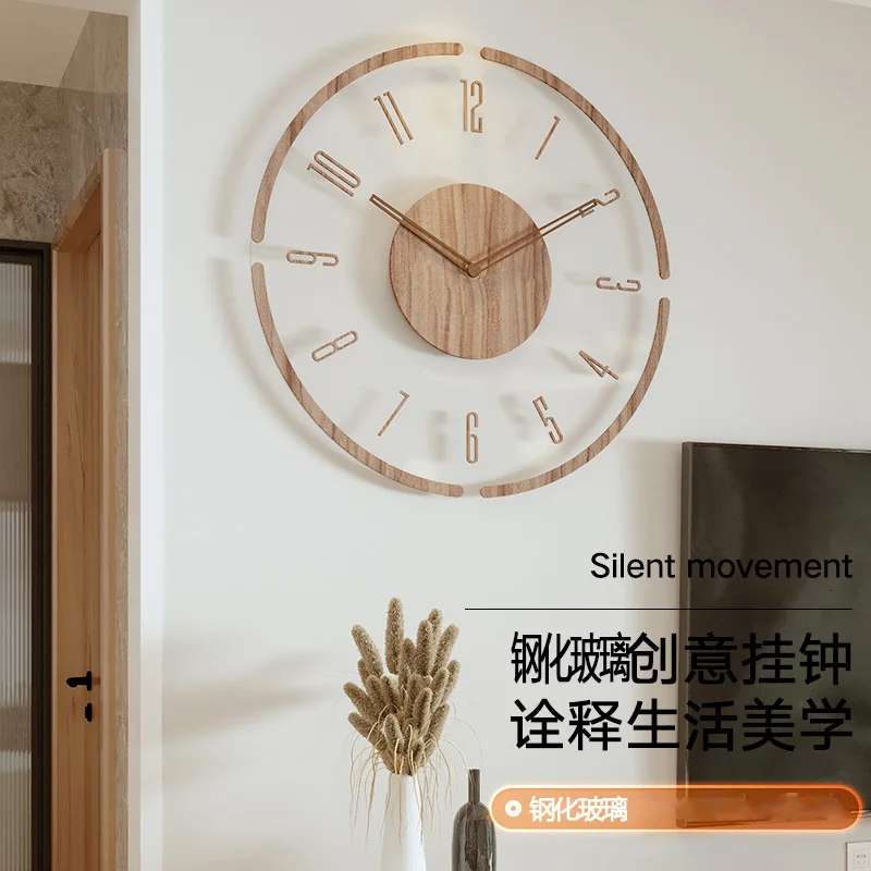 Wall Clock, Silent, Nordic Simple Style, Quartz Clock, Grand Wall Watch