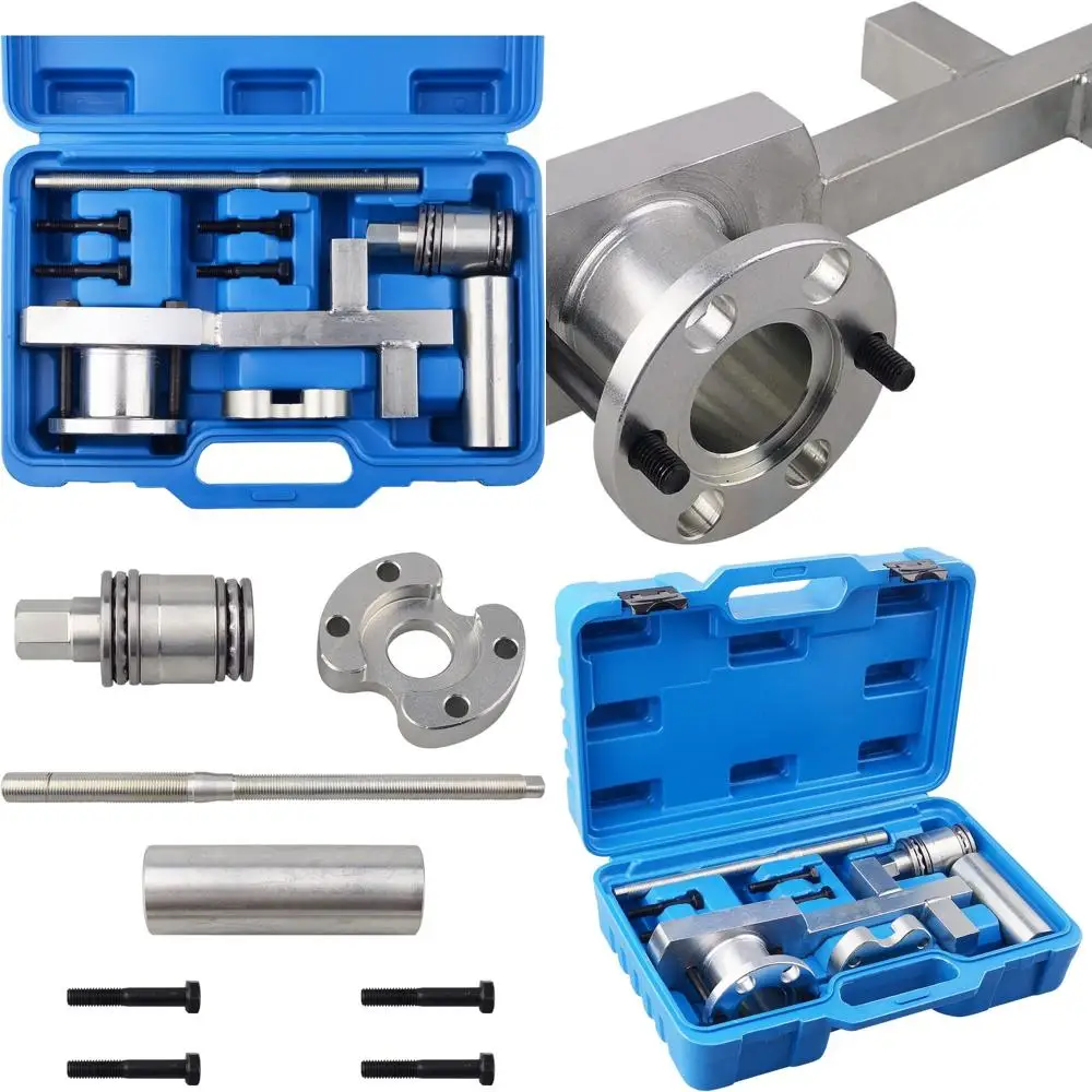 

Набор съемников шкивов коленчатого вала, инструмент для снятия шкива демпфера коленвала, совместимый с Jaguar Land Rover 3.0lt (V6) 5.0lt (V