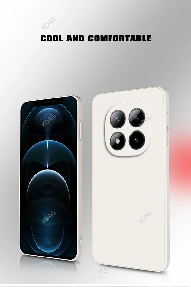 Luxuriöse Original-Handyhülle für Xiaomi Redmi Note 15 Pro Plus Pro+ Note15 15Pro 5G Flüssiges Silikon Weiche Einfache Rückseiten-Abdeckung Funda – Detail 2