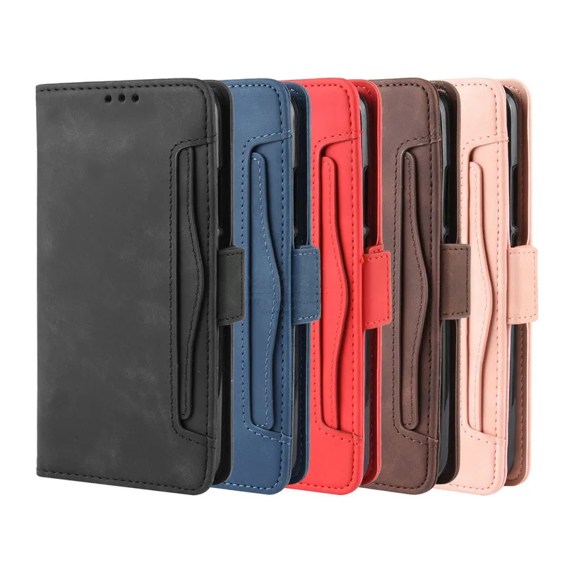 Wallet Cases For iPhone 10 XR X XS 11 12 Pro Max Case Magnetic Closure Book Flip Cover Leather Card Photo Holder Phone Bags