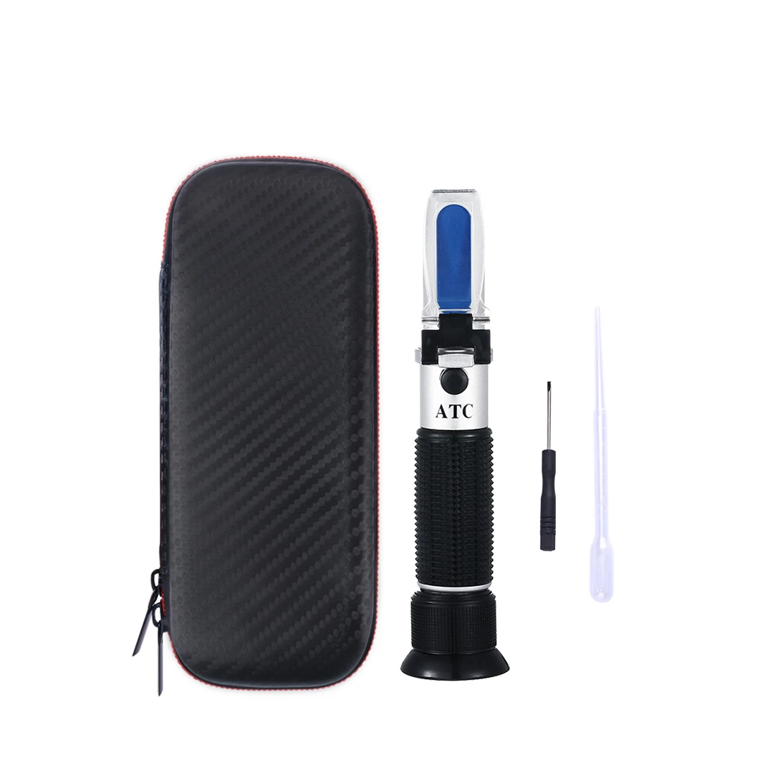 NicetyMeter Refractometer Dual Scale of 0-25%Vol , 0-40%Brix, 0-22 Baume Wine Brewing Sugar Content the Wine Alcohol Degree Test