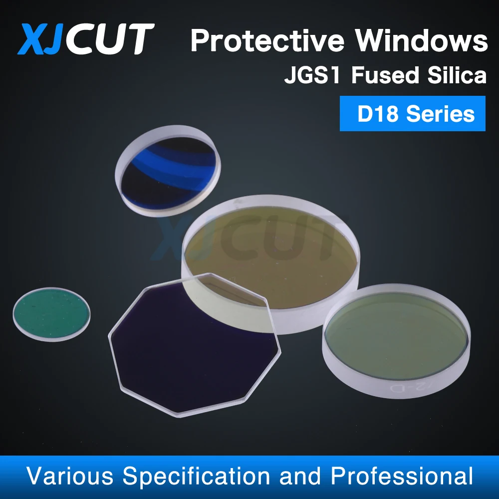 XJCUT Laser Protective Windows Dia18/20/22.35/24.9/25.4/26.5/27.9 /28 For Raytools Precitec WSX Fiber Laser Cutting Head 1064nm